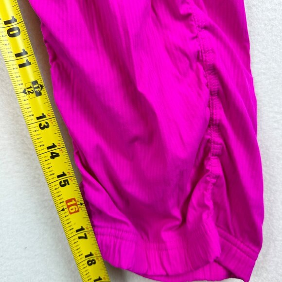 Ivivva by Lululemon Girl Size 14 Hot Pink Scrunched Pants Capri Athleisure Dance - Picture 6 of 13